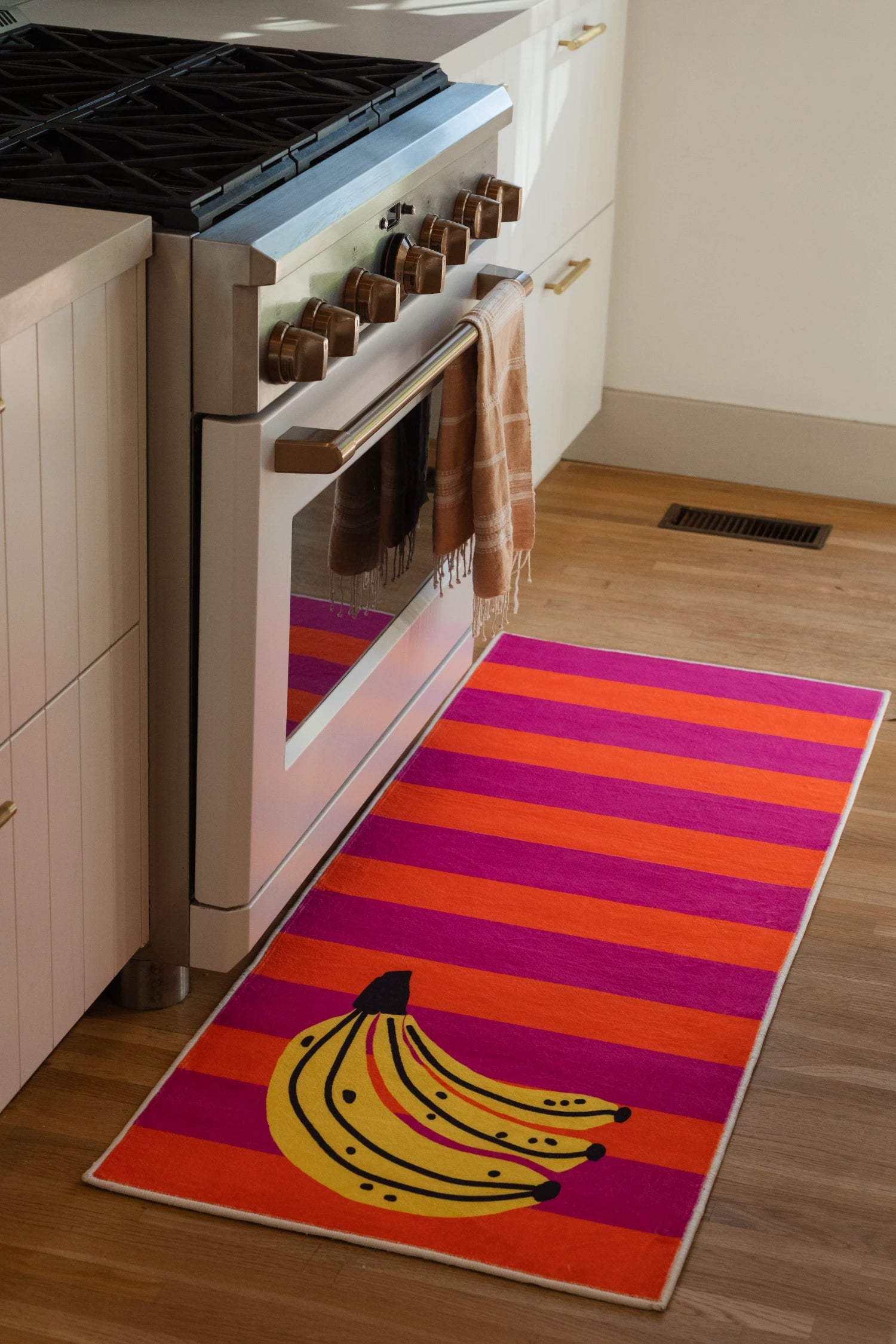 Colorful Striped Banana Fruit Runner Rug by Zoe Wodarz – Lany Space