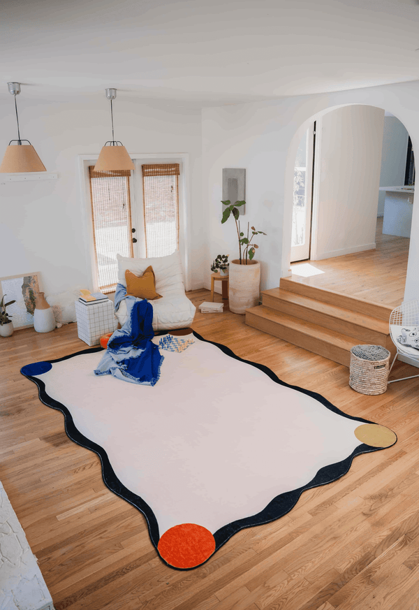 Irregular Novelty Ivory Rug