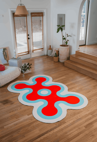 Irregular Coral Rug by Designer Johann Banta – Lany Space