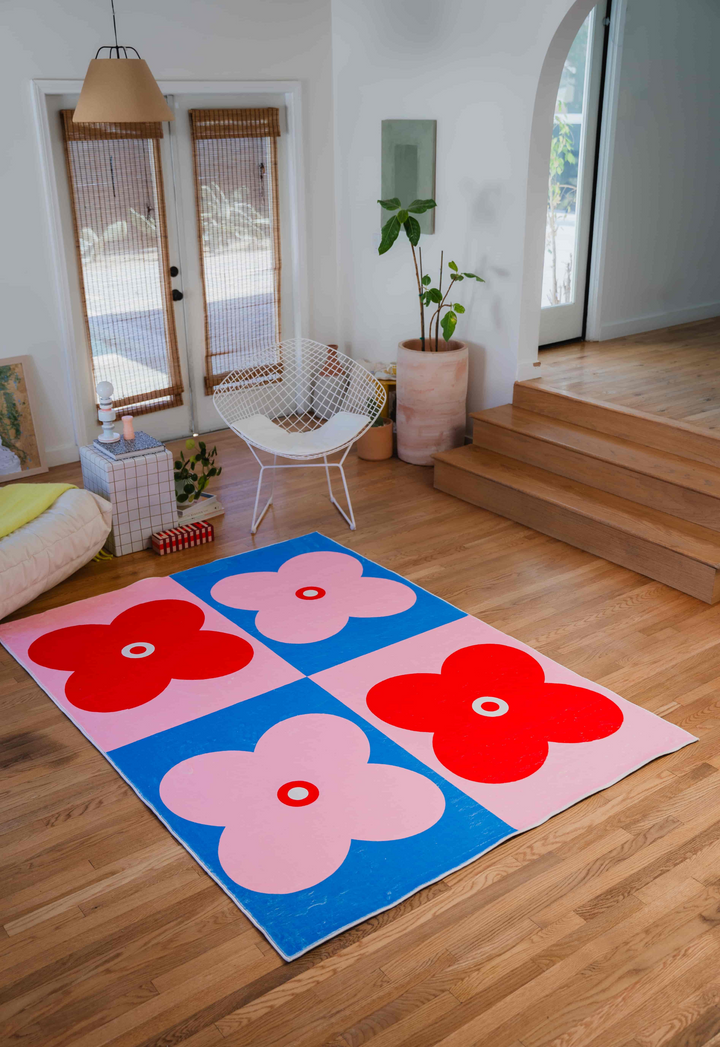Multicolor Four Leaf Clover Rug – Lany Space