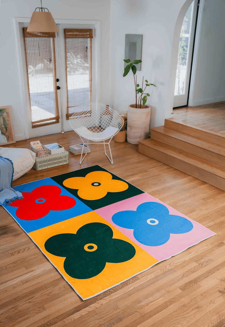 Multicolor Four Leaf Clover Rug – Lany Space