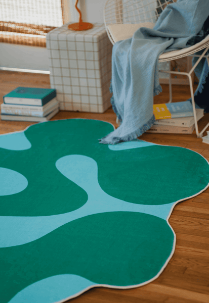 Irregular Green Moss Rug by Johann Banta – Lany Space