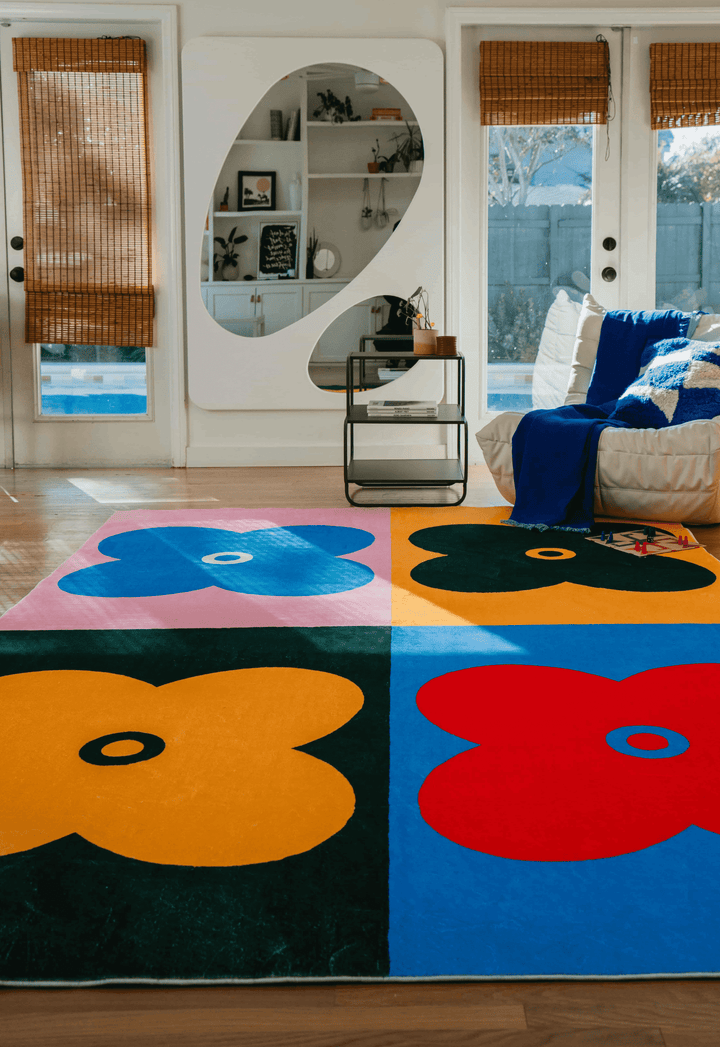 Multicolor Four Leaf Clover Rug – Lany Space