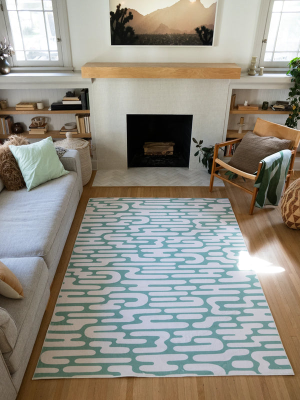 Modern Wavy Rugs - Contemporary Curved Pattern Carpets – Lany Space
