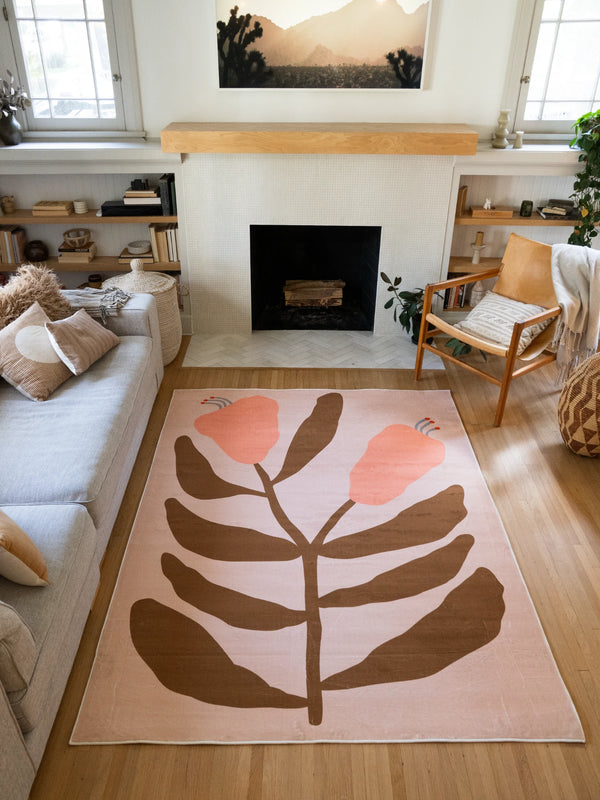 Shop Lany Space Pink Collection of Washable Rugs