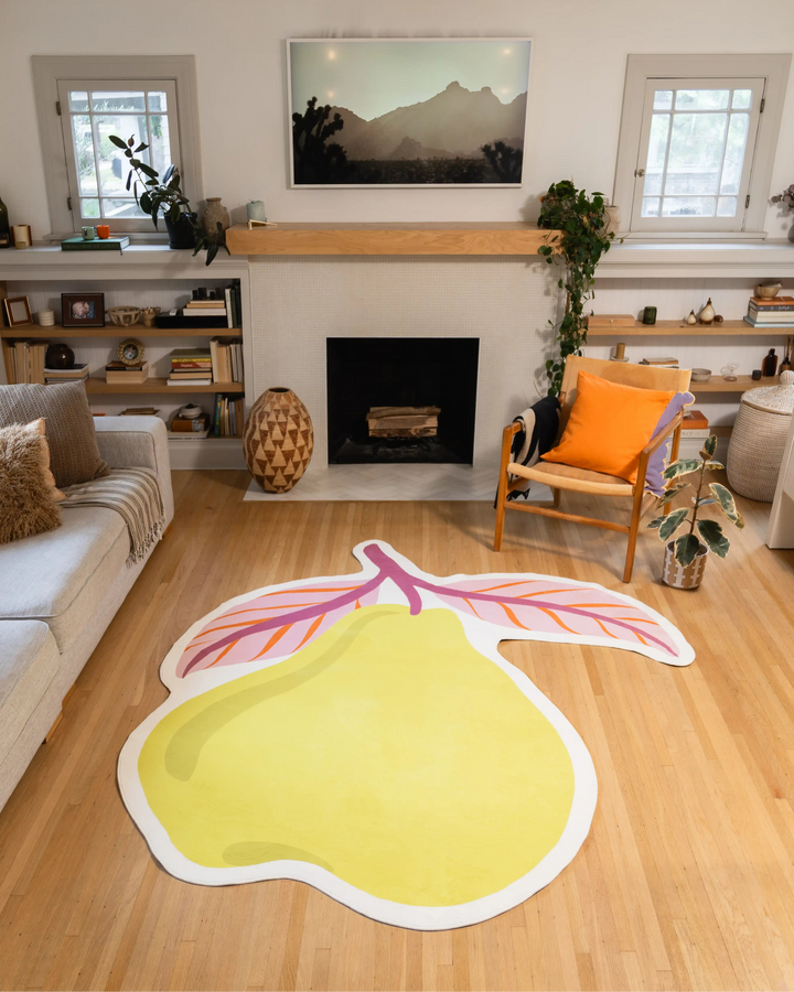 SUKALA Print Yogi Rug アリエルとバーム3個 Yellow Irregular Pear Rug by Maayan Alper-Swan – Lany Space