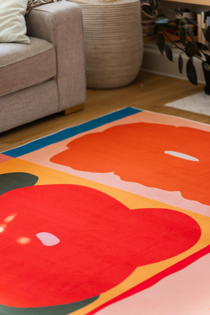 Multicolor Modern Abstract Floral Rug by Sophie Deller – Lany Space