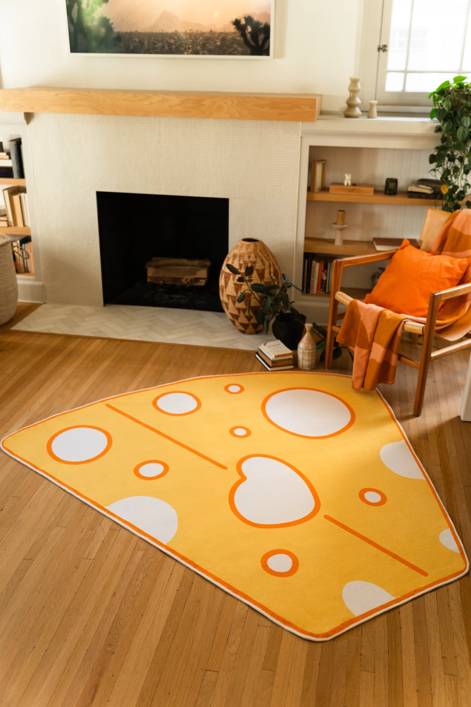 Yellow Cartoon Cheese Rug by Becca Franks – Lany Space
