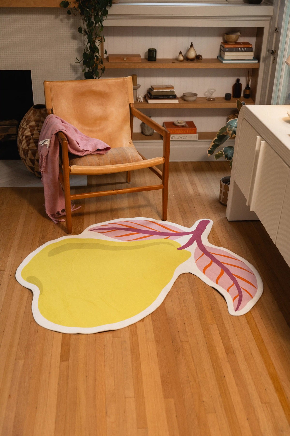 Yellow Irregular Pear Rug by Maayan Alper-Swan – Lany Space