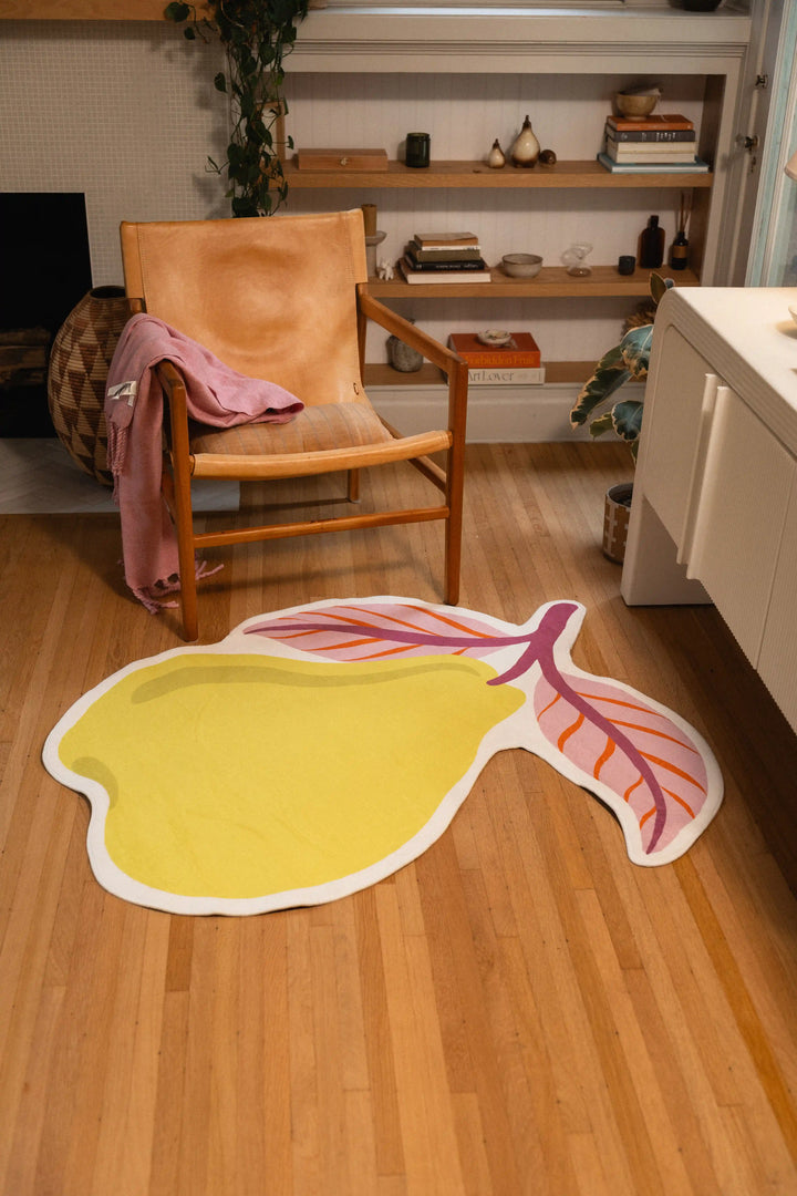 Yellow Irregular Pear Rug by Maayan Alper-Swan – Lany Space
