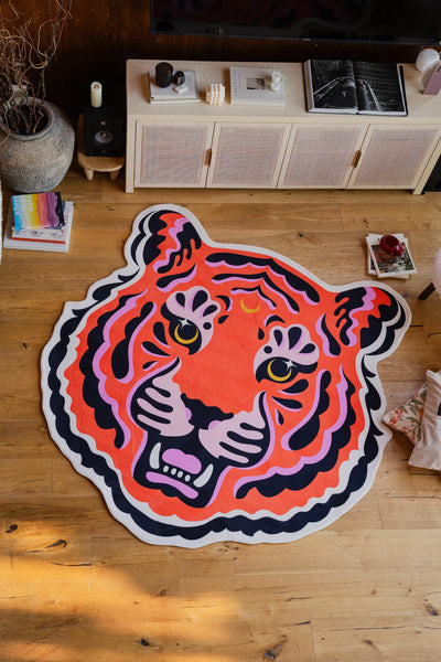 Funky Statement Tiger Rug by Jessica Miller – Lany Space
