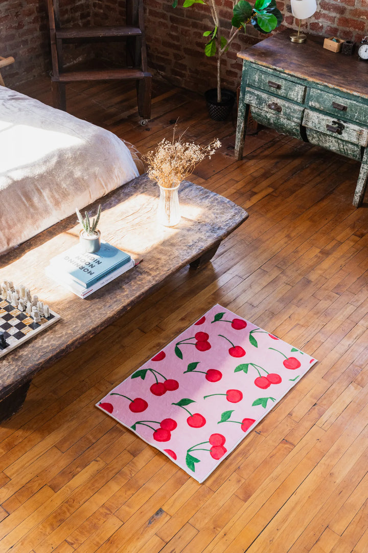 Cute Pink Cherry Rug by Elizabeth Bay – Lany Space