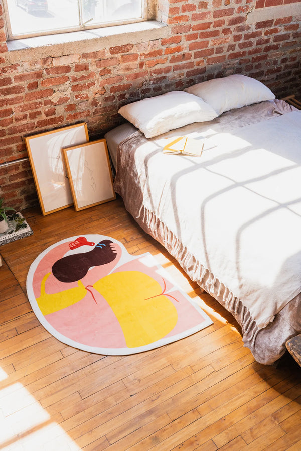 Funky Body Art Rug by Nimei