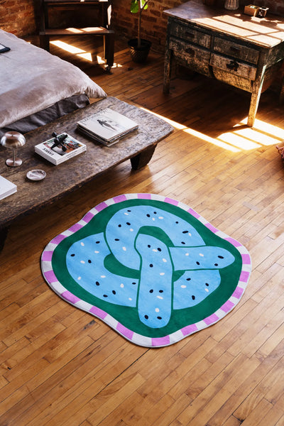 Pretzel-Shaped Cute Rug by Megan Roy – Lany Space