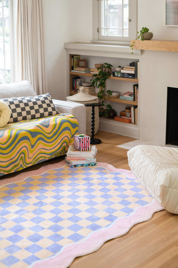 LanySpace Mellow Pastel Rug in Living Room