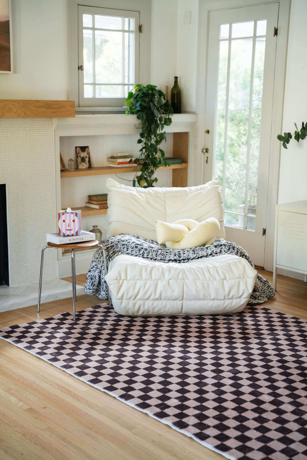 Trendy Checkered Rugs - Modern Checkerboard Carpet – Lany Space