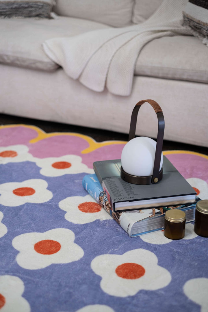 Books on LanySpace Pink and Purple Floral Area Rug