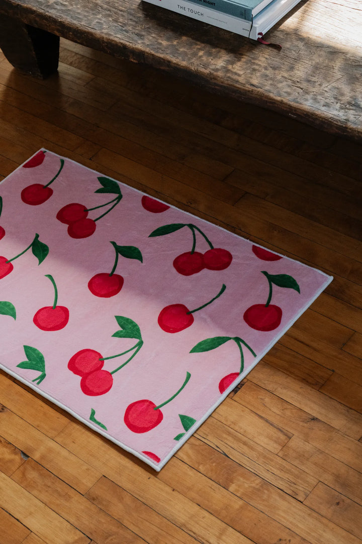 Cute Pink Cherry Rug by Elizabeth Bay – Lany Space