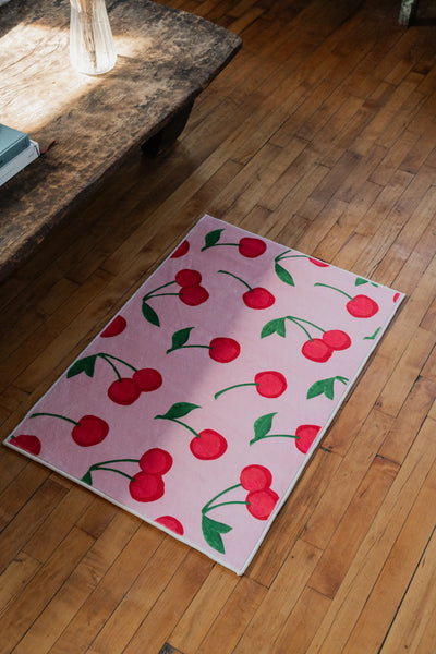 Cute Pink Cherry Rug by Elizabeth Bay – Lany Space