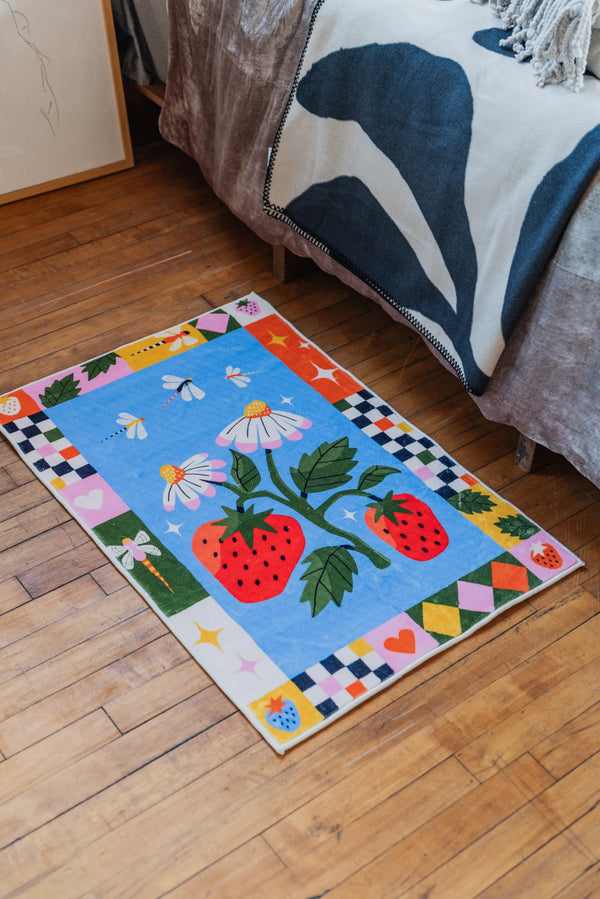 Strawberry Patch Magic Rug by Megan Roy