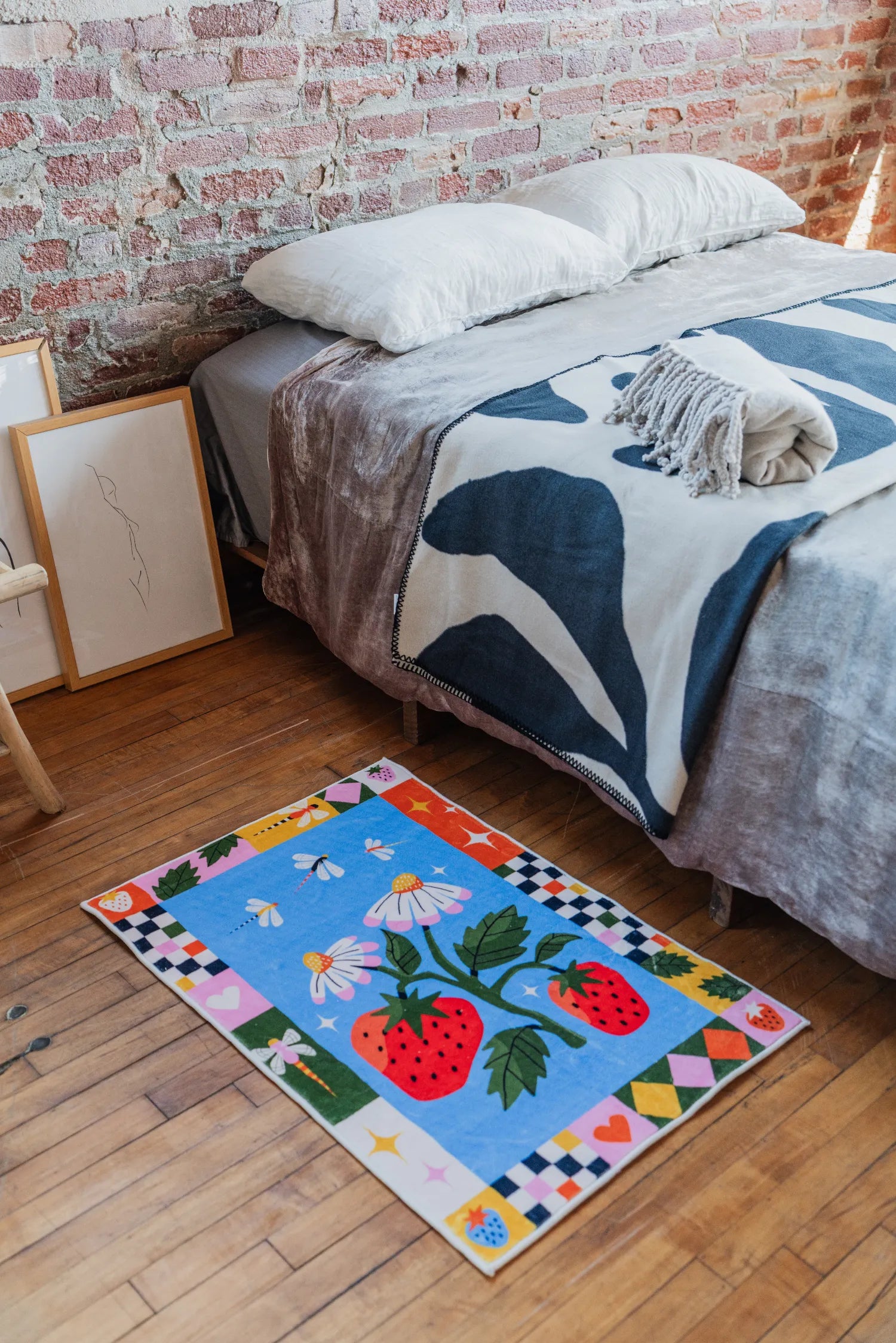 Strawberry Patch Magic Rug by Megan Roy