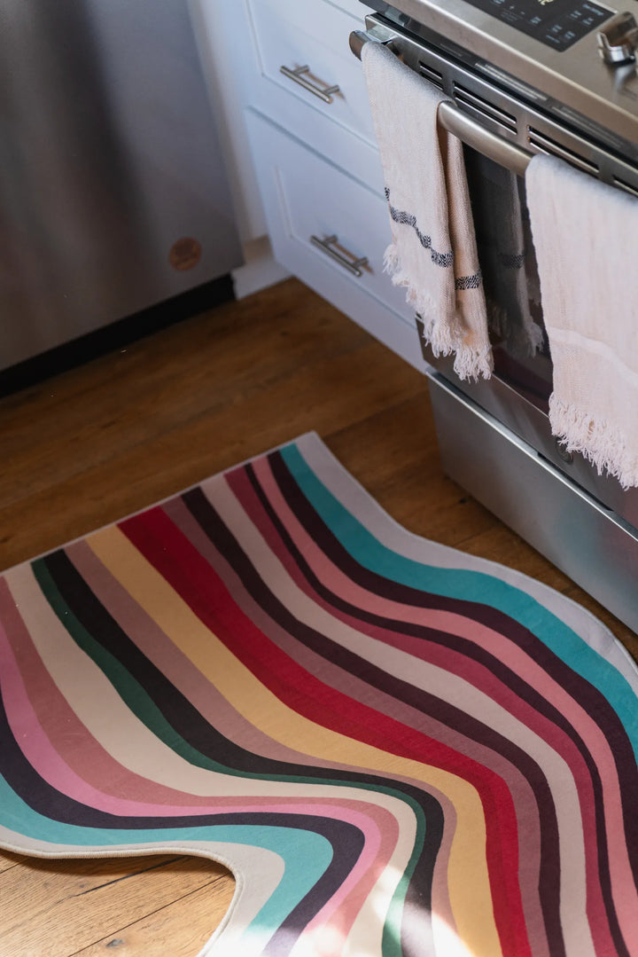 Multicolor Rustic Irregular Rugs Irregular Shaped Multicolor Contour Runner Rug – Lany Space