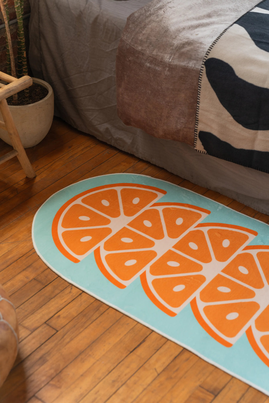 Modern Orange Rug by Johann Banta