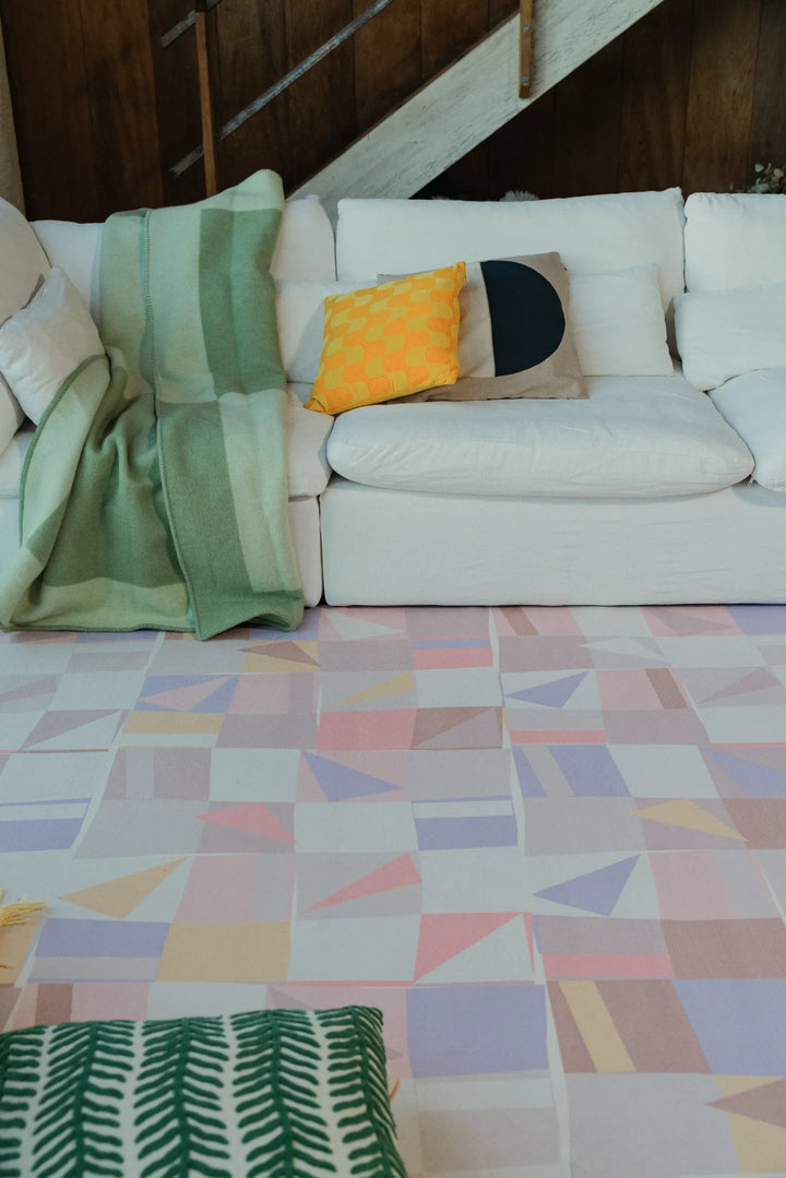 Modern Mosaic Purple Pastel Rug by Jonnie Li – Lany Space